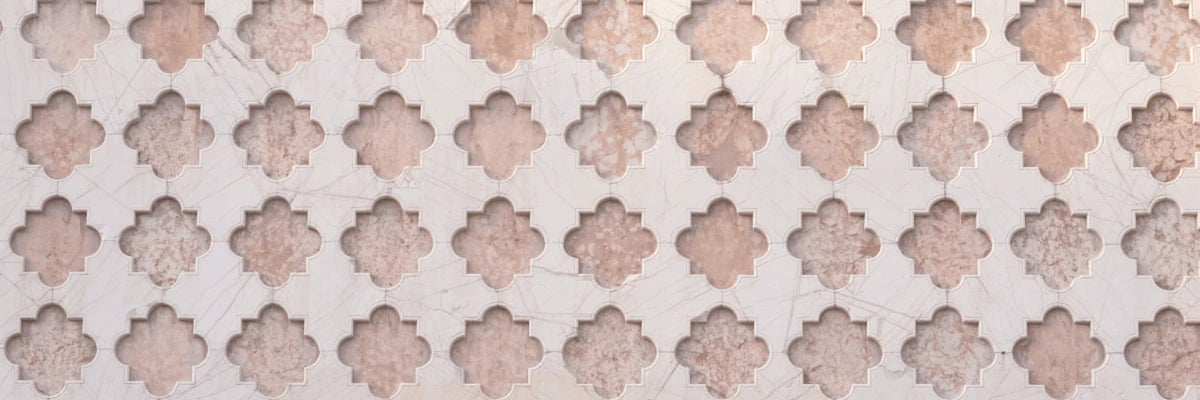 Sepia tiled wall from building in Italy